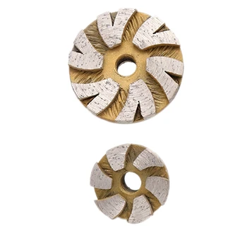 

2Pcs Diamond Dry Grinding Wheel Disc Bowl Shape Concrete Masonry Granite Marble Stone Angle Grinder Dedicated Tools - 50Mm & 35M