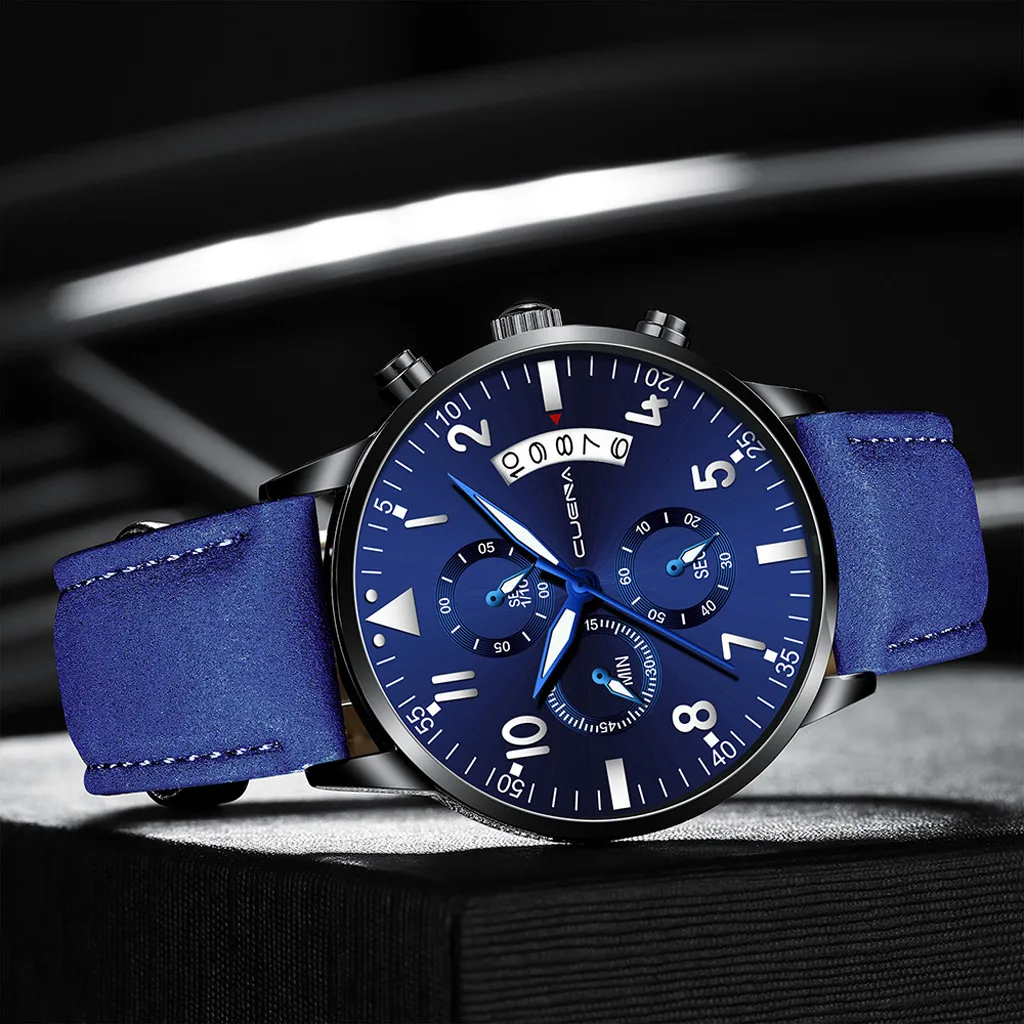 Ультратонкие часы для мужчин военные Роскошные спортивные часы аналоговые спортивные кожаные кварцевые мужские часы relogio masculino# N03
