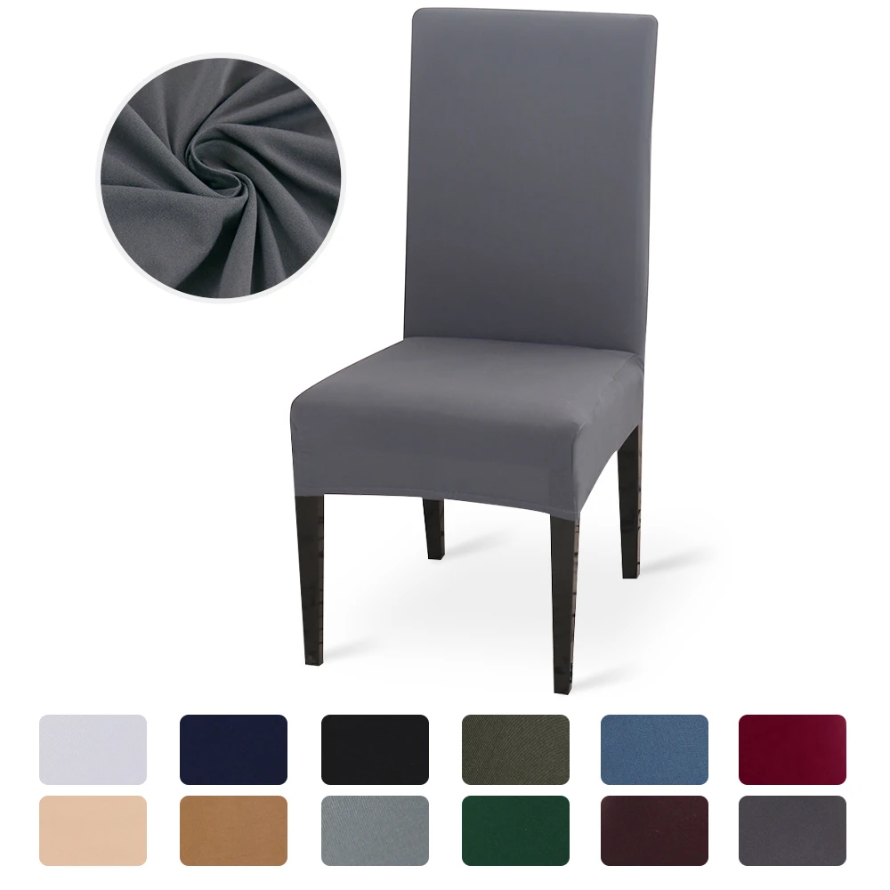 Solid Color Chair Cover Stretch Spandex Elastic Slipcovers Chair Covers White For Dining Room Kitchen Wedding Banquet Hotel Chair Cover Aliexpress Solid Color Chair Cover Stretch Spandex Elastic Slipcovers Chair Covers White For Dining Room Kitchen Wedding Banquet Hotel Chair Cover Aliexpress