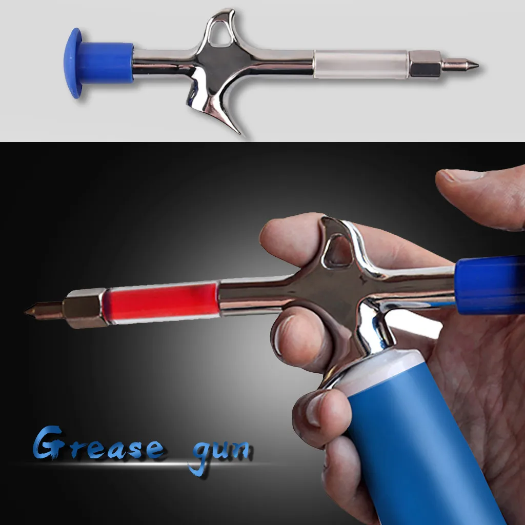 

Alloy Grease Gun Mini Nozzle Outdoor riding accessories Bicycle lubricator Aluminum Bicycle Accessories Upkeep Chain Injector