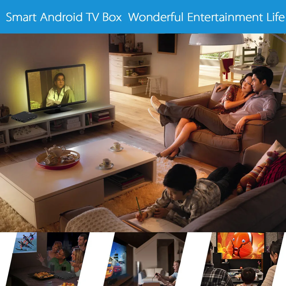 UGOOS AM3 AM6 Android ТВ приставка Android 7,1 2 ГБ/16 ГБ Приставка Smart Amlogic S912 Восьмиядерный 4K медиаплеер 2,4G/5G WiFi 1000M LAN