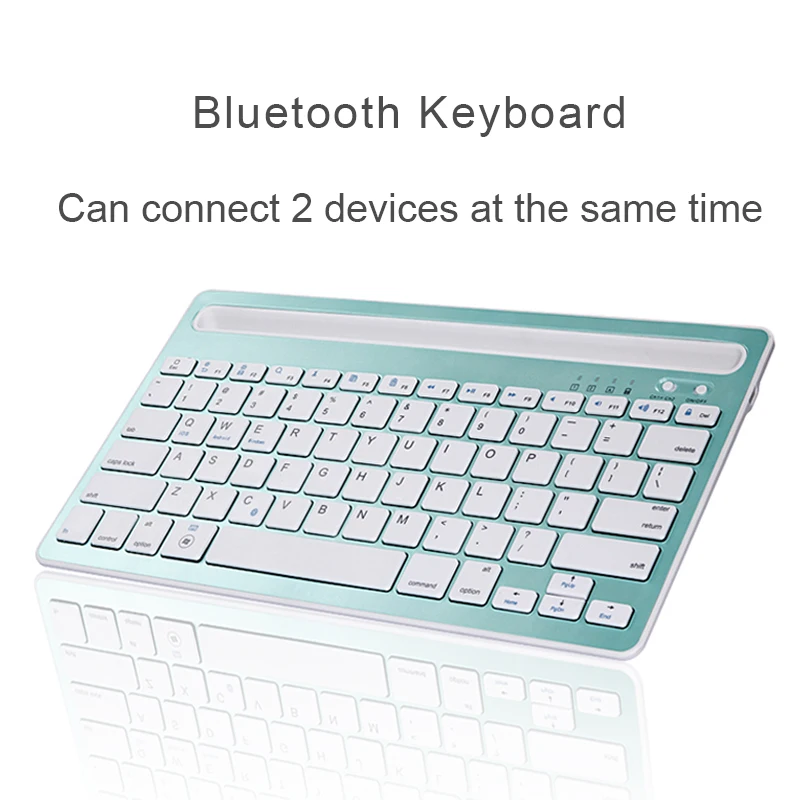 Ультраалюминиевая Беспроводная bluetooth-клавиатура для IOS Android Windows PC тонкая