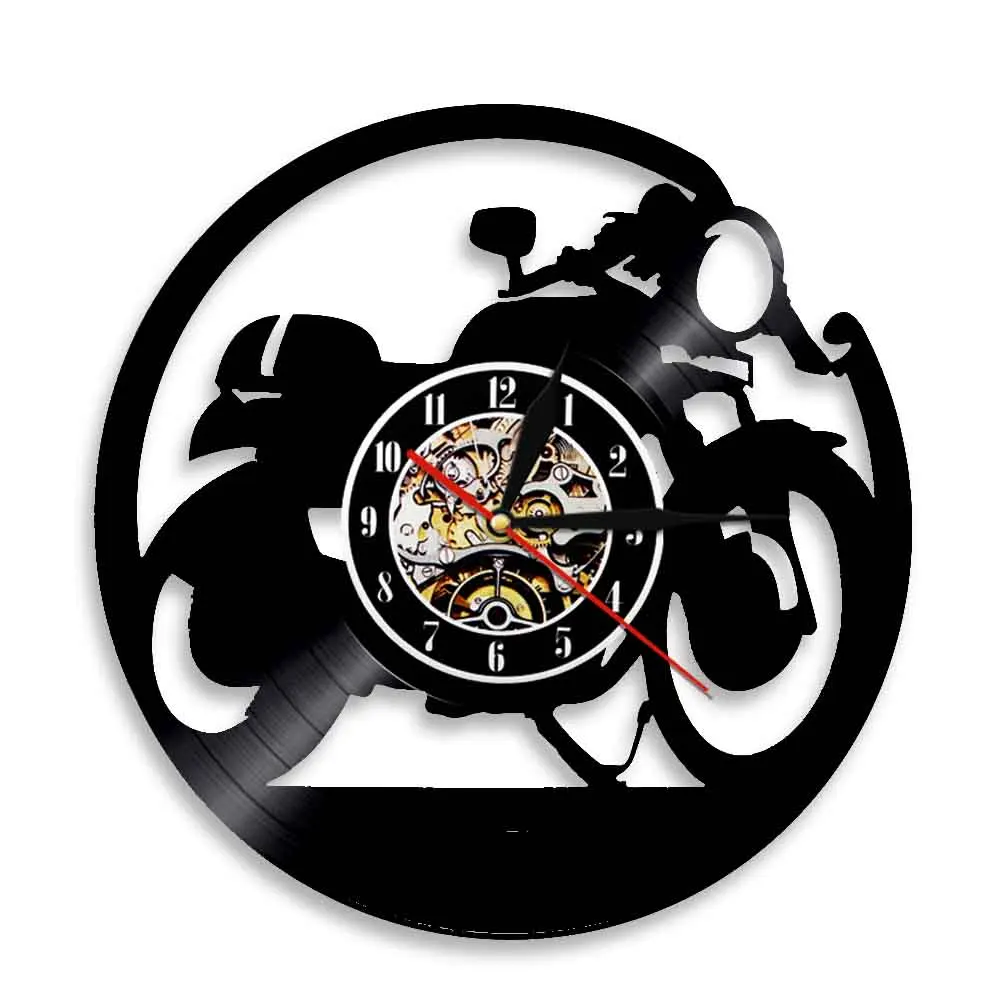 Details about   Motorcycles Bikers Vinyl Wall Clock Made Of Vinyl Record Fan Art Handmade 1446 