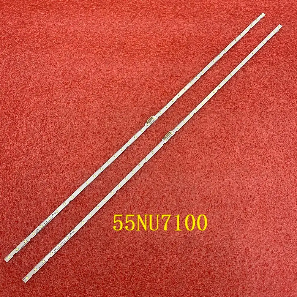 2 шт./компл. светодиодная подсветка полосы для Samsung UE55NU7100 UN55RU7100 UA55NU7100 UN55NU7200 UA55NU7300 UE55NU7370 UE55NU7455
