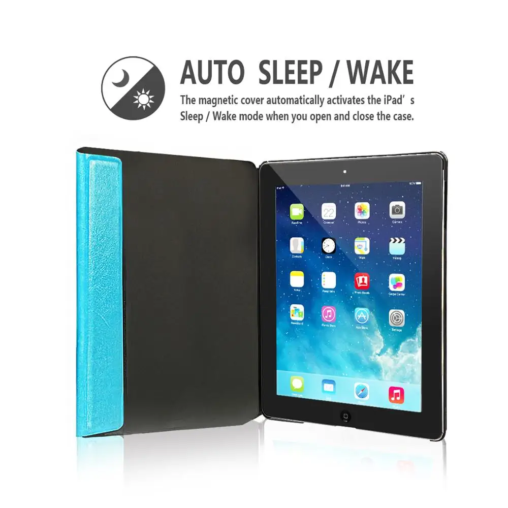 Умный беспроводной Чехол-клавиатура с Bluetooth, чехол для ipad 2/3/4 9,7 дюймов, ipad, акция A1458 A1459A 1460