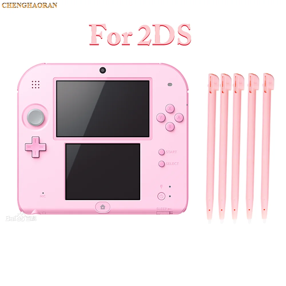 10pcs Pink Plastic Stylus Pen Screen Touch Pen For 2DS Game Console Touch Screen Stylus Pen For N2DS Blue Red