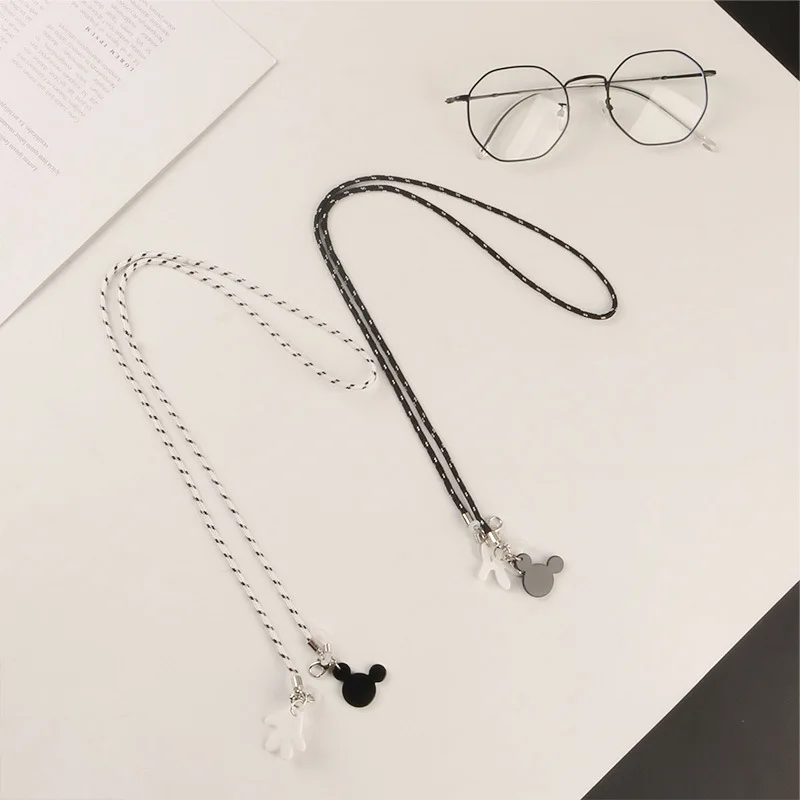 Face Mask Chain For Children Funny Cotton Glasses Lanyard Necklace Hangs Mouse Eyewear Chain Sunglasses Cord Jewelry Accessories