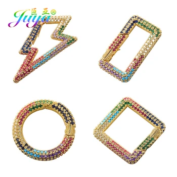 

Juya DIY Jewelry Punk Accessory Supplies Fastener Carabiner Screw Lock Clasps Accessories For Handmade Pendant Jewelry Making