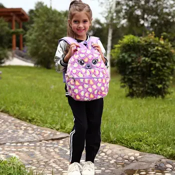 

Cartoon Rabbit Ear Backpack Kindergarten Schoolbag Rucksack for Toddler Kids C90E