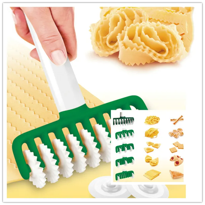 

1pc Noodles Cutter Kitchen Tool Multi function Roller Dockers Dough Cutter Plastic Noodle Knife Pasta Instant Noodles Maker