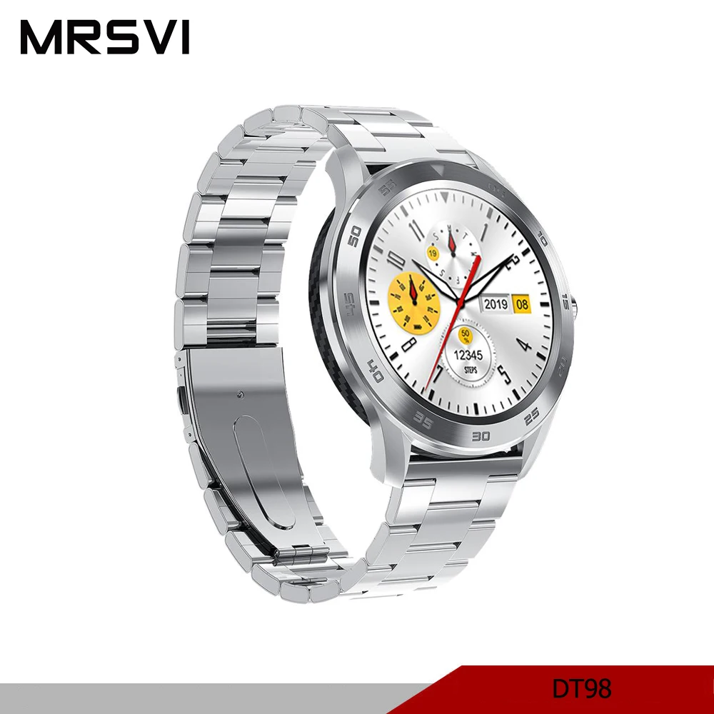 

DT98 Bluetooth Call Smart Watch IP68 Waterproof 1.3 Full Round HD Full Screen ECG Detection Changeable Dials Fitness Tracker