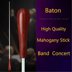 Concert Baton High Quality Musical Instrument Accessories Mahogany Handle Rhythm Band Orchestra Conductor Director Fiber Stick