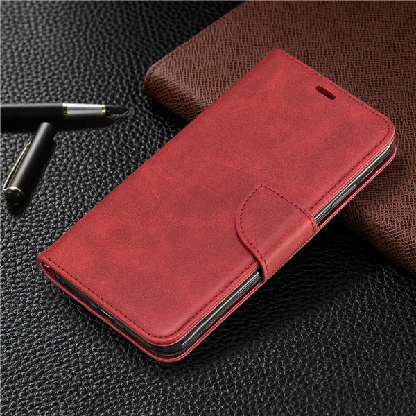 Red Кожаный флип-чехол для iPhone X Xs Xr Max XI XIR XSMAX Fundas Capa Wallet Stand чехол для iphone 8 7 6 6s Plus 5 5S coque - Цвет: Red