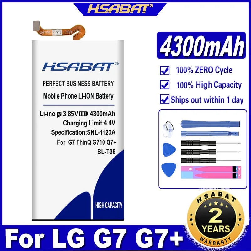 HSABAT BL-T39 4300mAh Battery For LG G7 G7+ G7ThinQ LM G710 Q7+ LMQ610 Batteries | Мобильные телефоны и аксессуары
