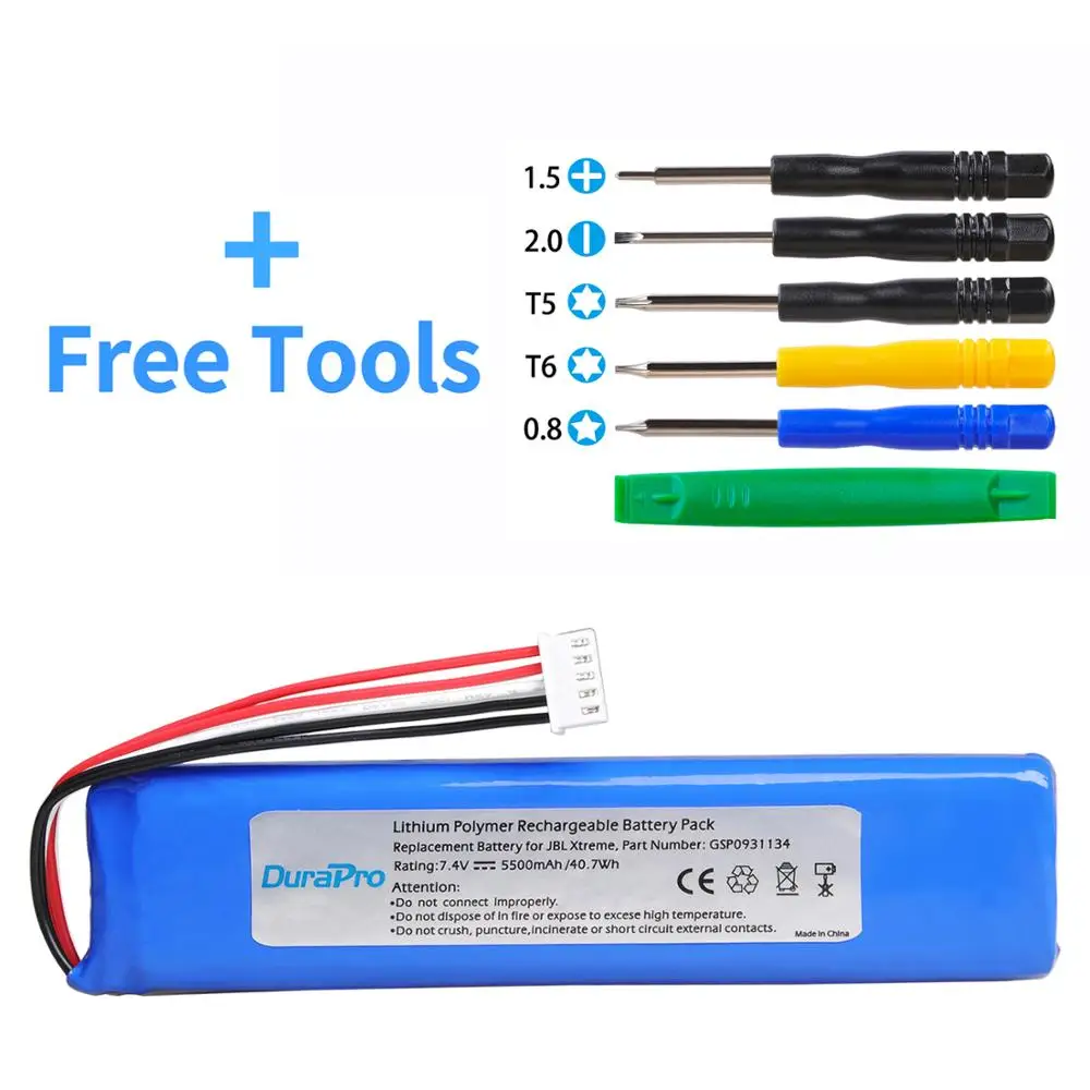 7 4 V 5500mAh GSP0931134 аккумуляторная батарея для JBL XTREME Xtreme Замена + Бесплатные