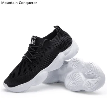 

Mountain Conqueror Men Shoes Lightweight Sneakers Breathable Casual Shoes Men Couple Lover Fashion Women Mesh Pink Flats 35-46