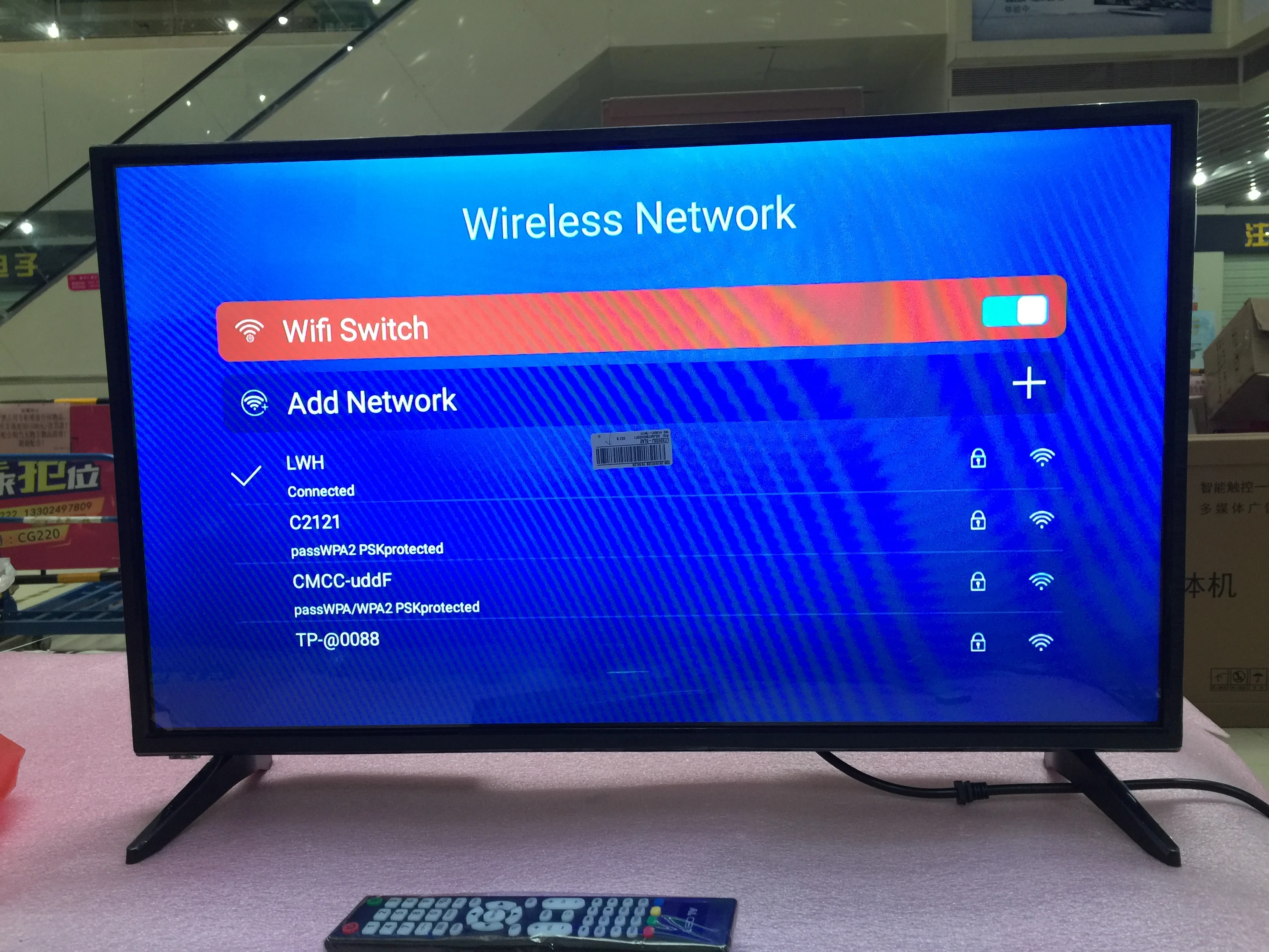 Grobal version 32 inch Wifi Smart Android 7.1.1 Ram 1GB ROM 4GB quad core internet Youtube led television tv