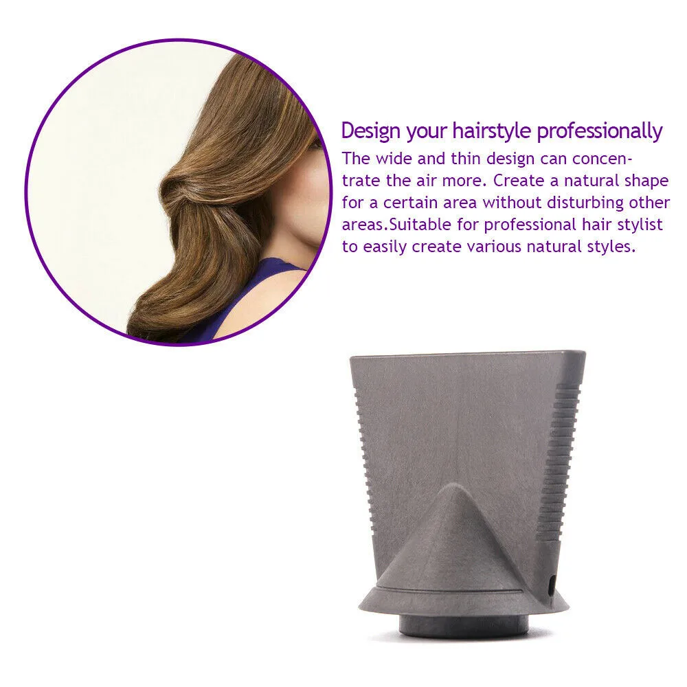 Coanda Effect Anti-flying Nozzle Attachment Tool For Dyson Supersonic Hair Dryer HD01 HD03 HD08 Wide Tooth Comb Hair Styling