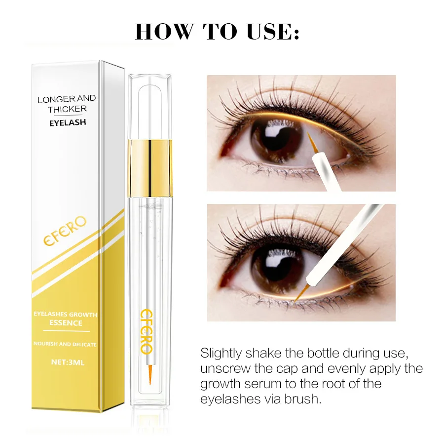 Natural Eyelash Growth Serum Liquid Eyebrows Grow Eyelashes Enhancer Longer Thicker Eye Lash Extension Makeup Cosmetics Eye Care