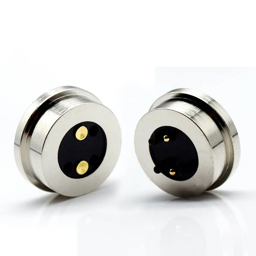 1 par primavera carregado magnetico pogo pino conector 01
