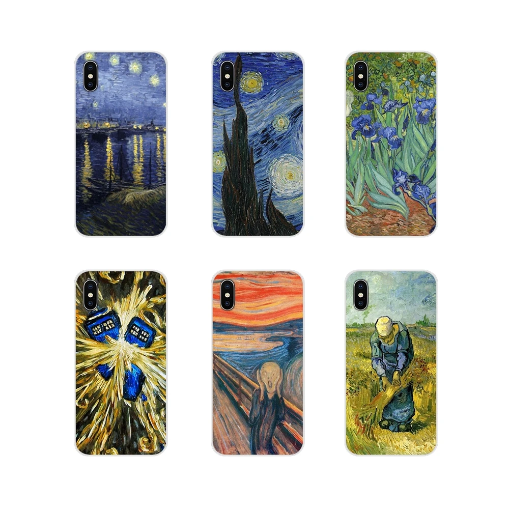 For HTC One U11 U12 X9 M7 M8 A9 M9 M10 E9 Plus Desire 630 530 626 628 816 820 830 Cell Phone Case Vincent Willem van Gogh Tardis | Мобильные