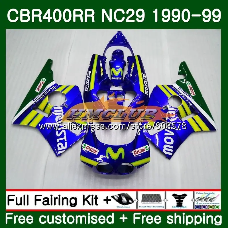 CBR400 RR для HONDA CBR400RR NC29 1994 1995 1996 1997 1998 1999 фиолетовый распродажа 97CL. 69 CBR 400 400RR 94 95 96 97 98 99