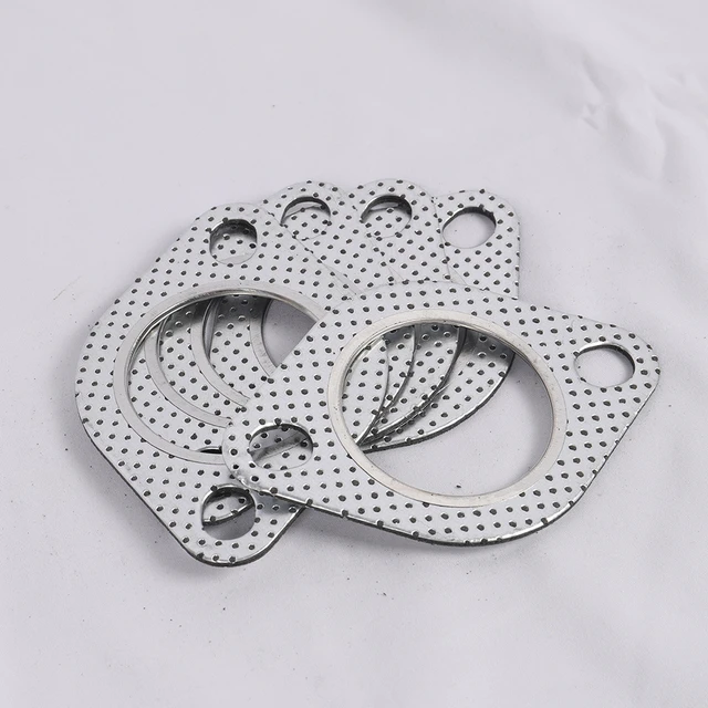 2.0/2.16/2.36/2.5/2.75/3.0 Inch Car Exhaust Downpipe Flange Gasket Exhaust  Pipe Gasket Universal Two Holes 5pcs/pack - Exhaust Gaskets - AliExpress