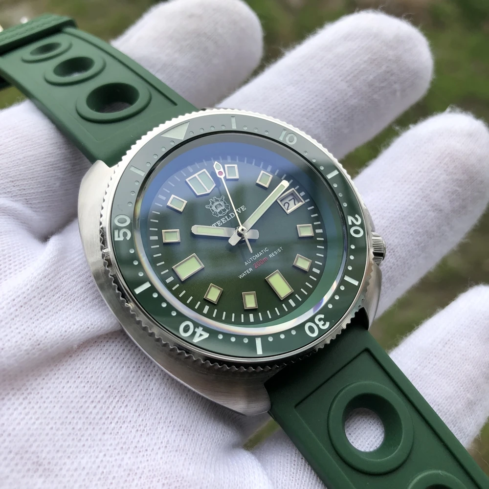 STEELDIVE 1970 новые часы для ныряния Роскошные автоматические 200 м NH35 Sapphire Dive мужчин C3
