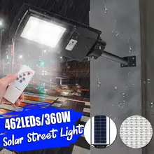 Smuxi 360W 462 светодиодный 3030 чип высокой яркости светодиодный уличный фонарь на солнечной батарее уличный светильник ing Лампа безопасности датчик движения пульт дистанционного управления