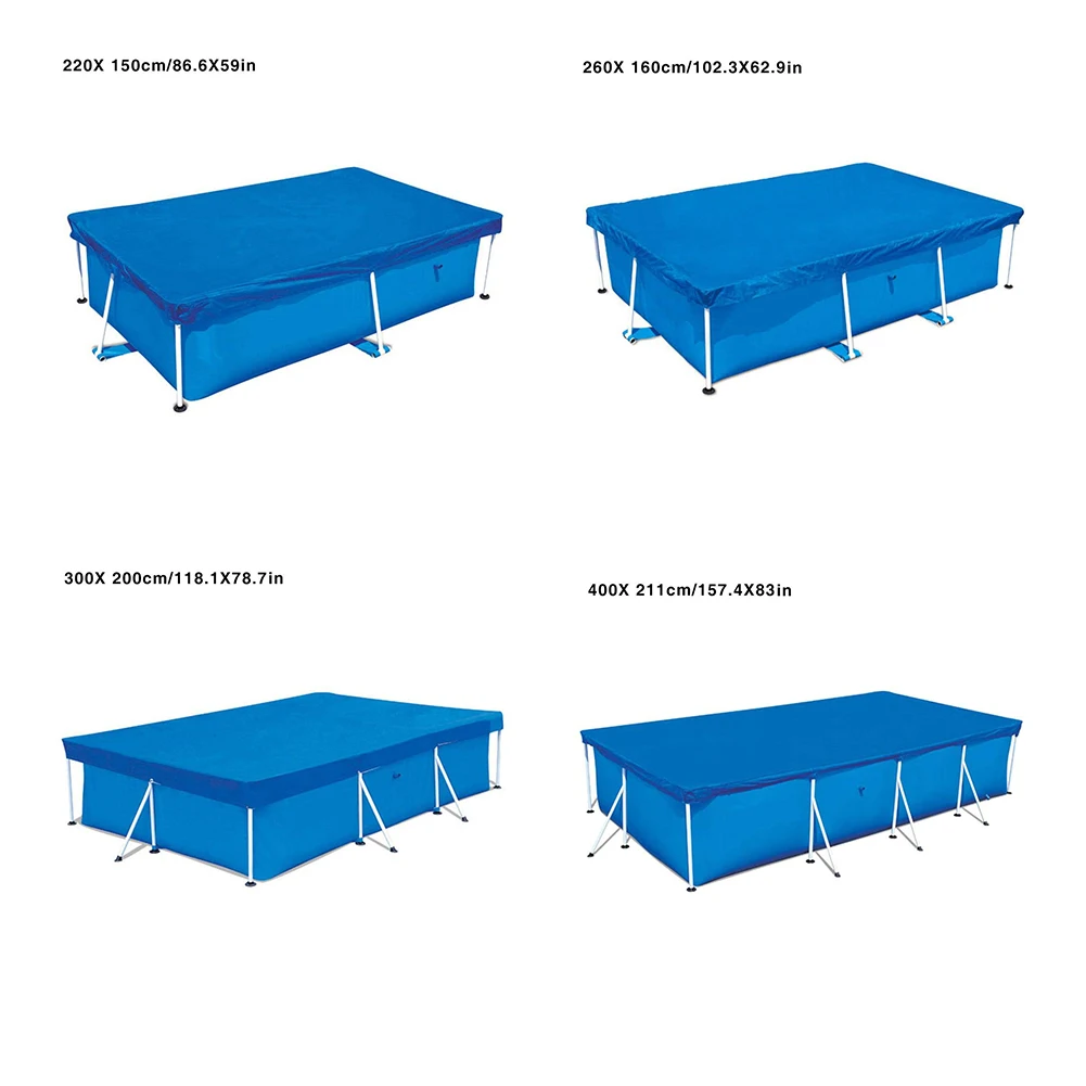 Сохраняет чистоту непромокаемая крышка бассейна легко использовать сад прочный утолщаются Анти Пыль Легкий домашний прямоугольный полиэстер Защитный