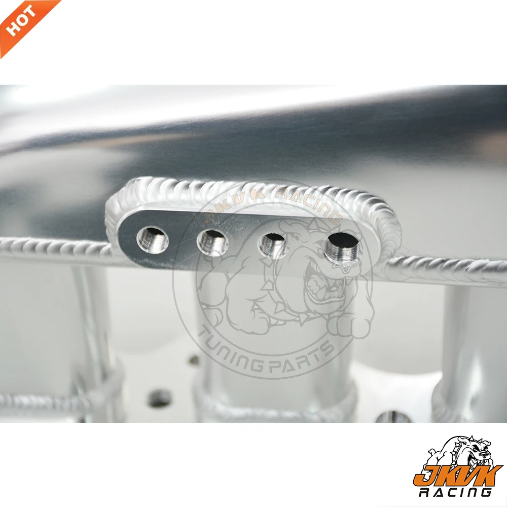 JKVK RACING Billet 흡기 매니 폴드 RB25 RB25DET 엔진 용 90mm 스로틀 알루미늄 바디 성능 흡기 매니 폴드 키트
