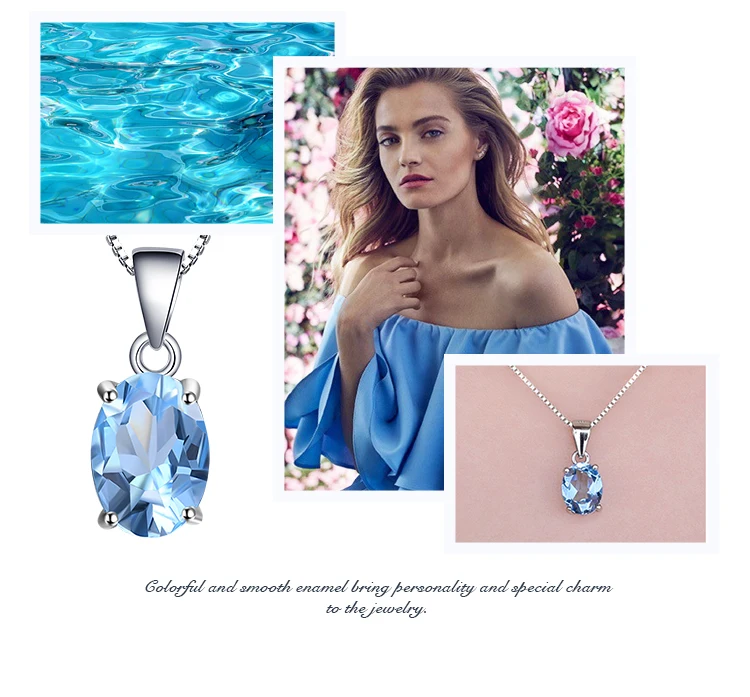 Havsblått Halsbandssmycke