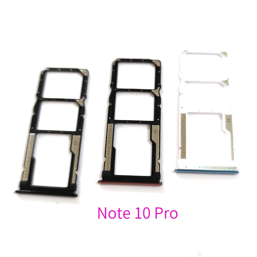 Phone SIM Tray Holder For Xiaomi Redmi Note 10 Pro SIM Card Tray SD Slot Holder Adapter Socket