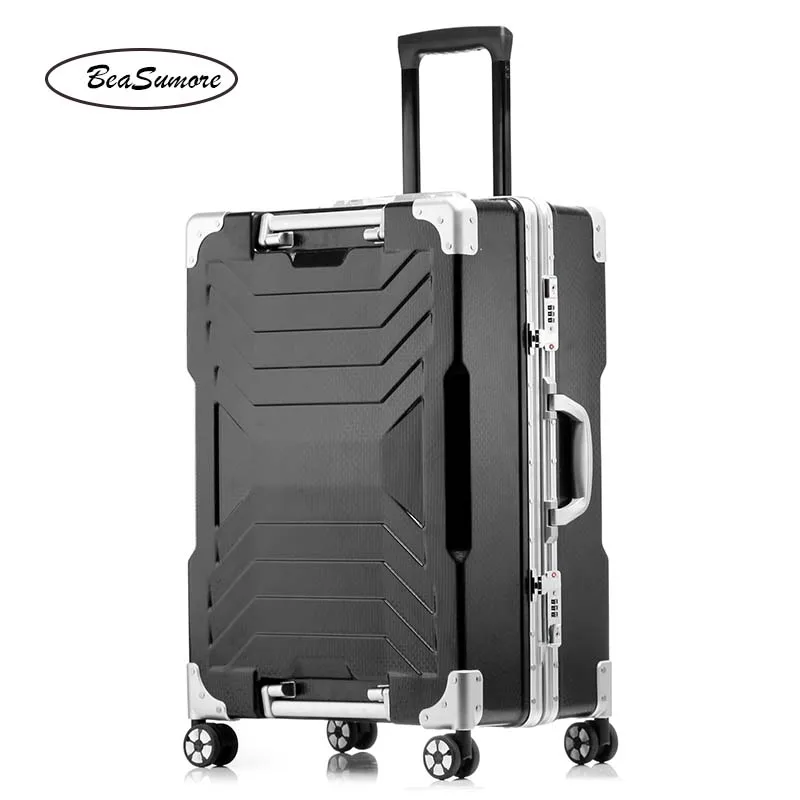 BeaSumore Многофункциональный чемодан на колёсиках,, алюминиевая рама, тележка для женщин и мужчин, 20 дюймов, чемодан на колесиках