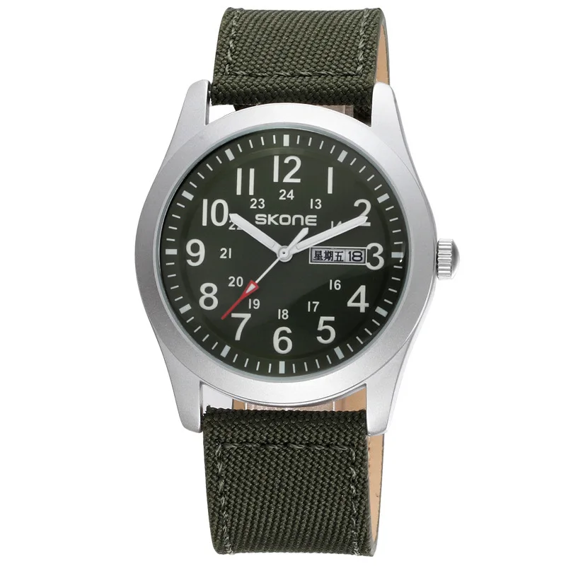 

Genuine Product Hot Selling Space-Time Top Grade Quartz Movement Watch Men Double Calendar Nylon Tape Watch Manufacturers Direct