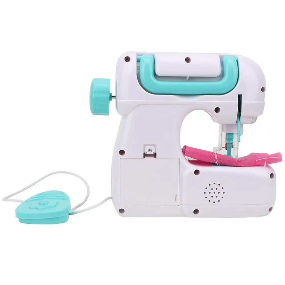 Электрическая мини-швейная машина, развивающие игрушки для детей, девочек, детей, ролевые игры, домашние игрушки