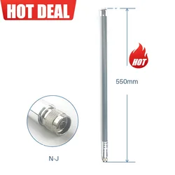 COJXU – antenne Wifi omnidirectionnelle 433MHz, 55cm, 6dbi à Gain élevé, Interface TX400 BLG 55 N J, pour répéteur de Station de Base 