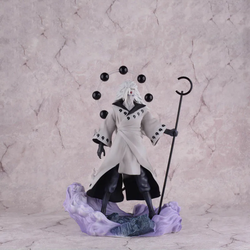 

Anime Figure Model Naruto Uchiha Madara Rikudō Sennin Ootutuki Hagoromo PVC Figure Facial Replacement Collection Model Toy