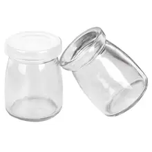 100 мл йогурта молоко, желе стеклянная бутылка пудинг чашка высокая термостойкость с пластиковой крышкой