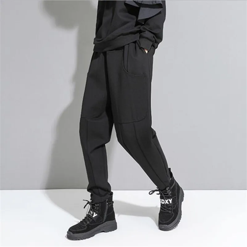 Сохраняющие тепло зимние шаровары Pantalon es свободные хлопковые панковские Женские Мешковатые штаны Дамские Pantalon брюки карго