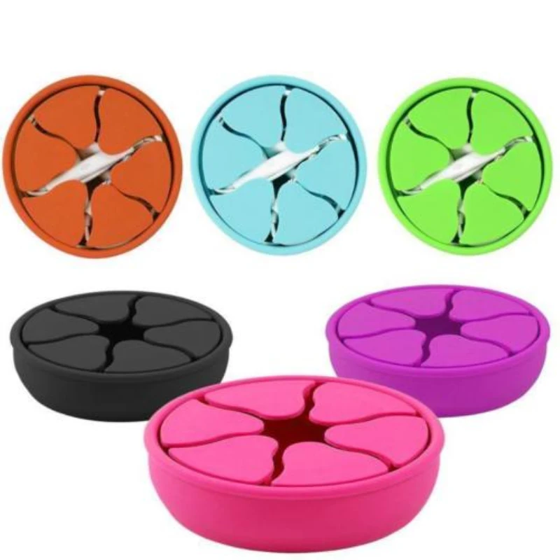 Креативная Складная Силиконовая коробка для хранения кабеля наушников