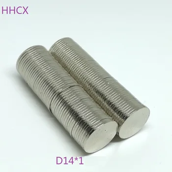 

50pcs Disk magnet 14*1 N35 Strong Disc NdFeB Rare Earth Magnet 14x1 Neodymium Magnets for speaker