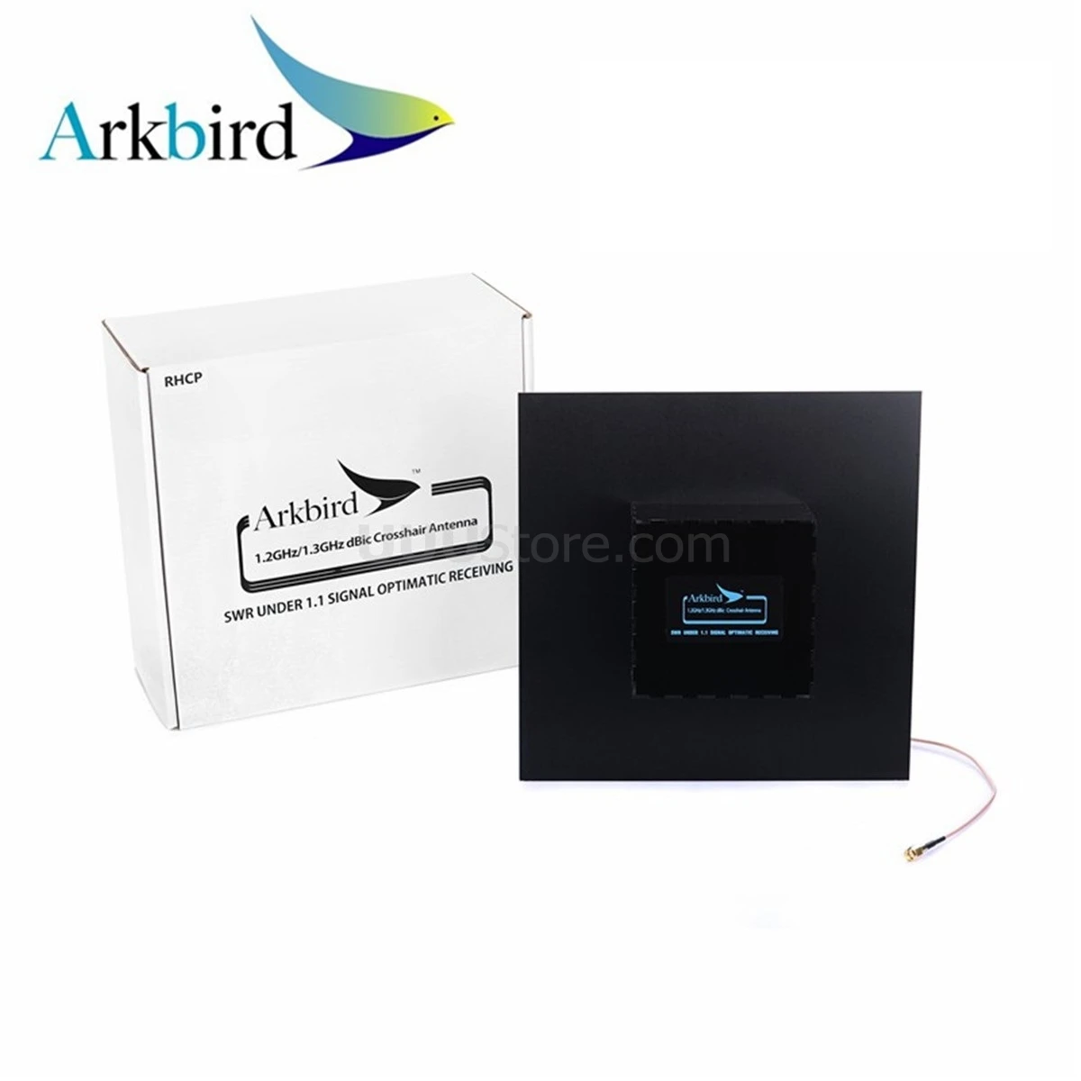 Arkbird High Gain Directional Panel 1.2g 1.3g 1.2GHz 1.3GHz FPV Cross Antenna-10 DB for 1.2g transmitter and receiver long range 1