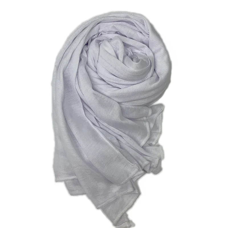 Женский мусульманский хиджаб из Джерси шарф женский хлопок шаль платок хорошее качество Арабская мусульманская накидка платок 35 цветов - Цвет: 19