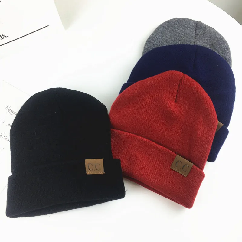

Autumn And Winter CC Labeling Beanie Hat Western Style Harajuku Knitted Hat Couples Versatile Retro Cap Men And Women Street Woo