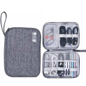 

New Style Single Layer Digital Storage Bag Multi-Functional Storage Bag of Data Cable Mobile Power Headrest Storage Bag