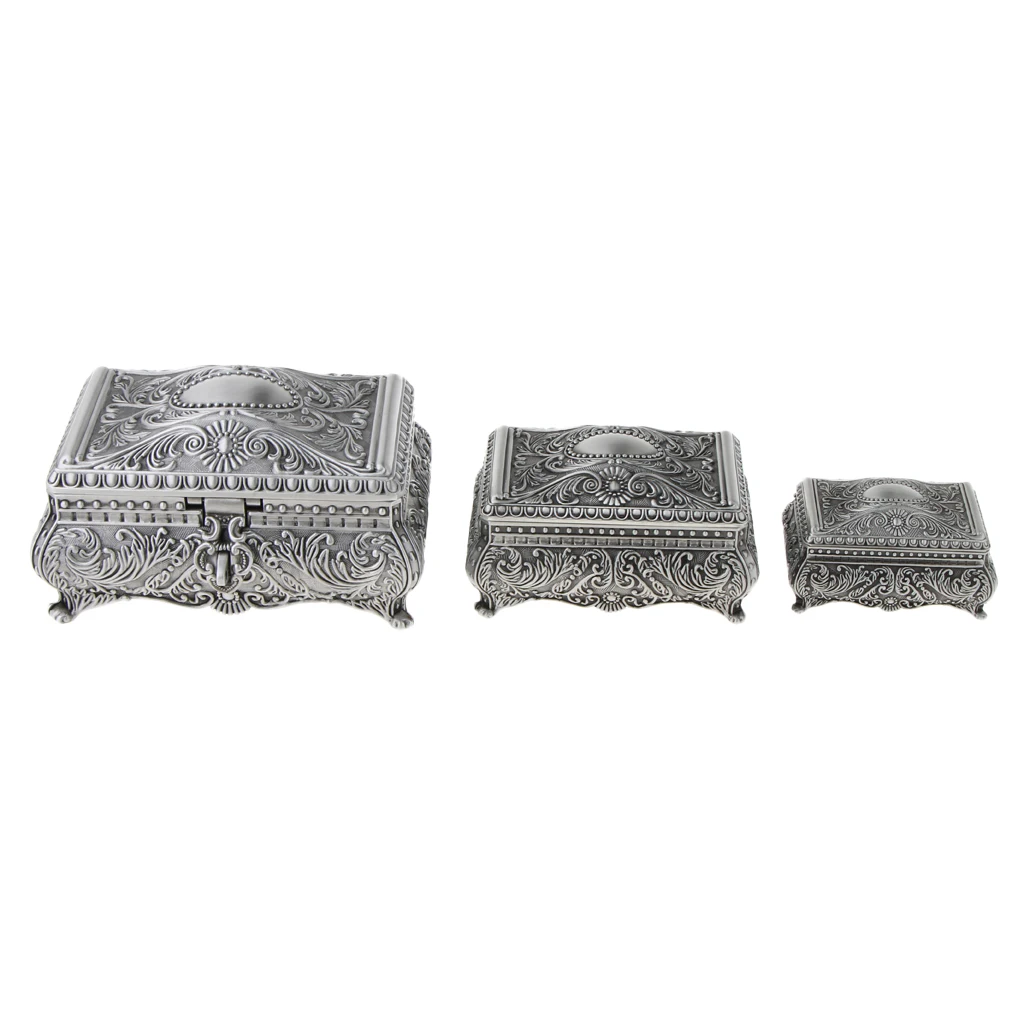 Ancient Egyptian Jewelry Box Queen Princess Vintage Box With Floral Embossed