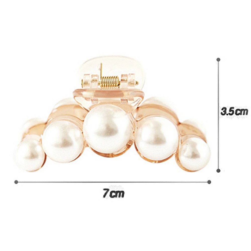 Fashion-Women-Hair-Crab-Hair-Claws-Imitation-Pearl-Lady-Head-wear-Accessories-Hairpins-Plastic-Elastic-Barrette