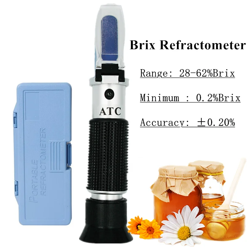 2862 Brix Refractometer Sugar Meter Beekeeping Refractometer Honey