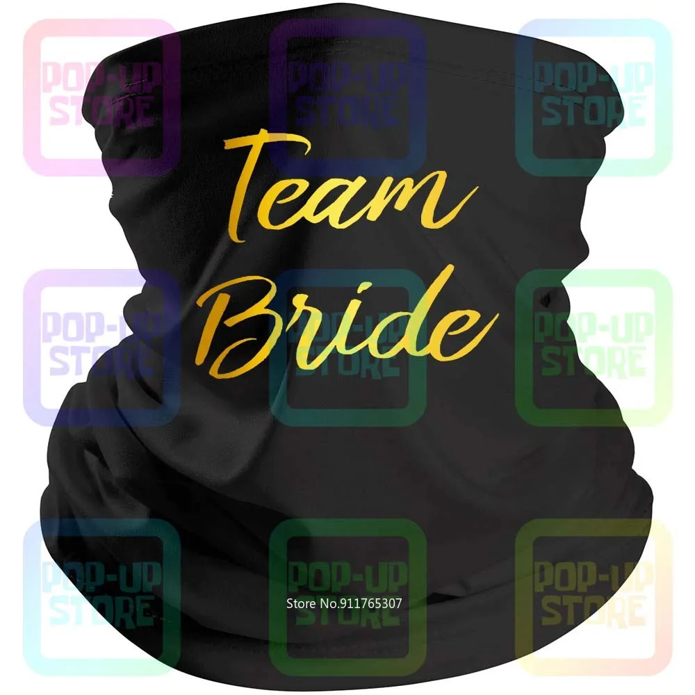 Team Bride Hen Party Engagement S Wedding Bridesmaid Black Bandana Balaclava Scarf Neck Gaiter Mouth Cover | Аксессуары для одежды